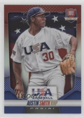 2014 Panini USA Baseball Box Set Red White & Blue Prizm 99/149 Austin Smith 0h1