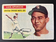 Luis Aparicio 1956 Topps Baseball Rookie Card RC #292VG Wrinkle. rookie card picture
