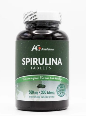 AimGrow Spirulina Tablets 500 mg  - 300 tablets