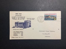 Nuova Zelanda 1965 FDC 1° giorno copertina 100° anniversario del governo a Wellington