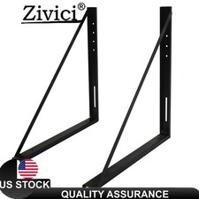 24x24" Heavy Duty Underbody Tool Box Mounting Brackets 2 Pack for Truck RV