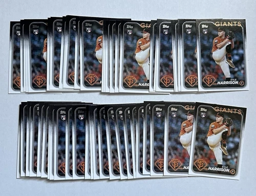 Lot of (50) KYLE HARRISON 2024 Topps Series 2 Rookie RC 667 San Francisco Giants