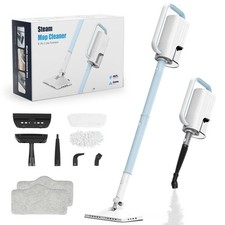 ACHTFACH 6 IN 1 ROTATED STEAM MOP CLEANER For Floor, Laminate, Tiles - BLUE
