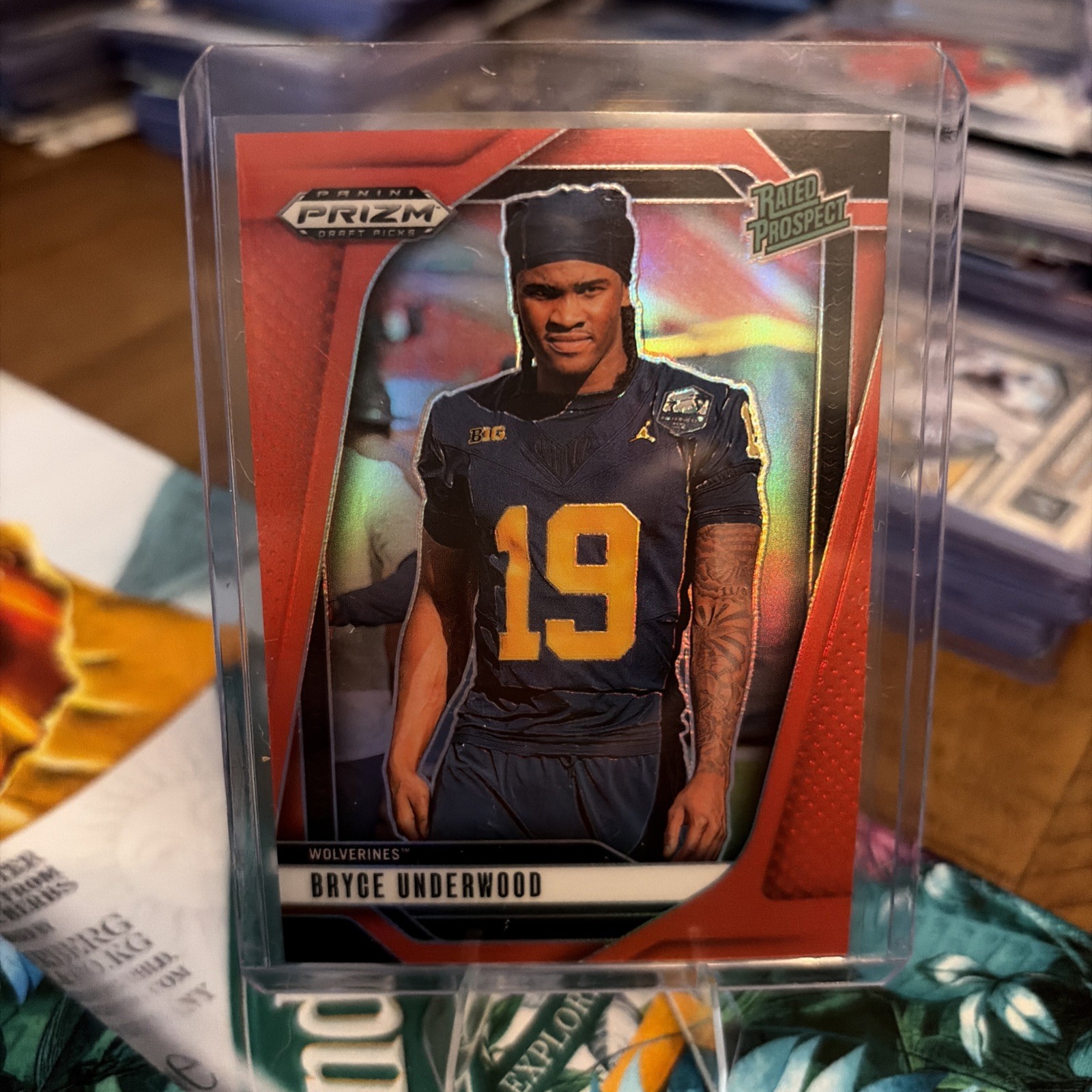 2025 Panini Prizm Draft Picks - Bryce Underwood #28 Red Prizm /399 (RC)