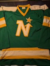 Vintage NHL 1960s Eagle Minnesota North Stars J.P. Parise Hockey Jersey, Size L