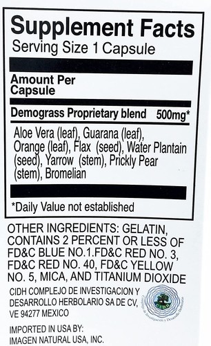 Demograss 90 Capsulas|dietary supplement original number 1 to lose weight - Picture 2 of 4