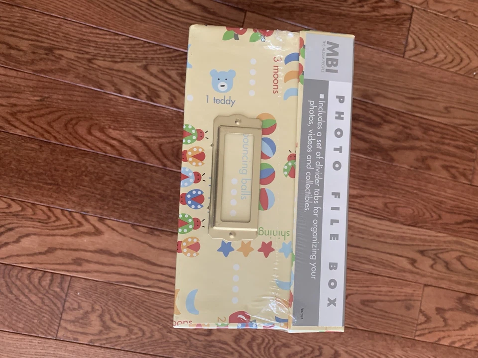 Caja de archivos de fotos MBI almacenamiento para fotos/cassette VHS nueva y sellada Foto 3 de 4