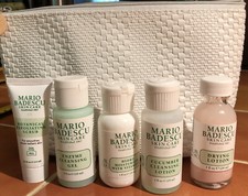 New In Bag mario badescu travel kit 5 bottles Facial Scrub Cleansing Gel Lotion