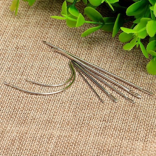 7PCS Hand Repair Upholstery Sewing Needles Carpet Leather Curved Canvas Craft - Picture 10 of 12
