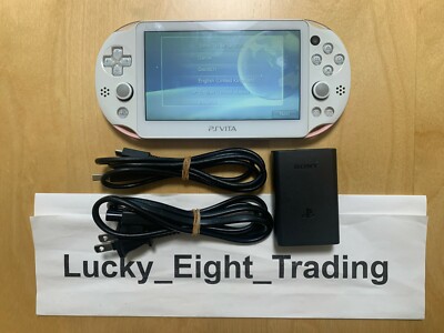 PS Vita Light Pink White PCH 2000 ZA19 Console Charger PSV Slim [CC]