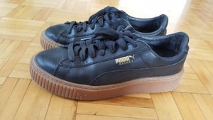 puma basket platform core black