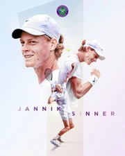 JANNIK SINNER POSTER 45X32CM TENNIS ATP WORLD TOUR 