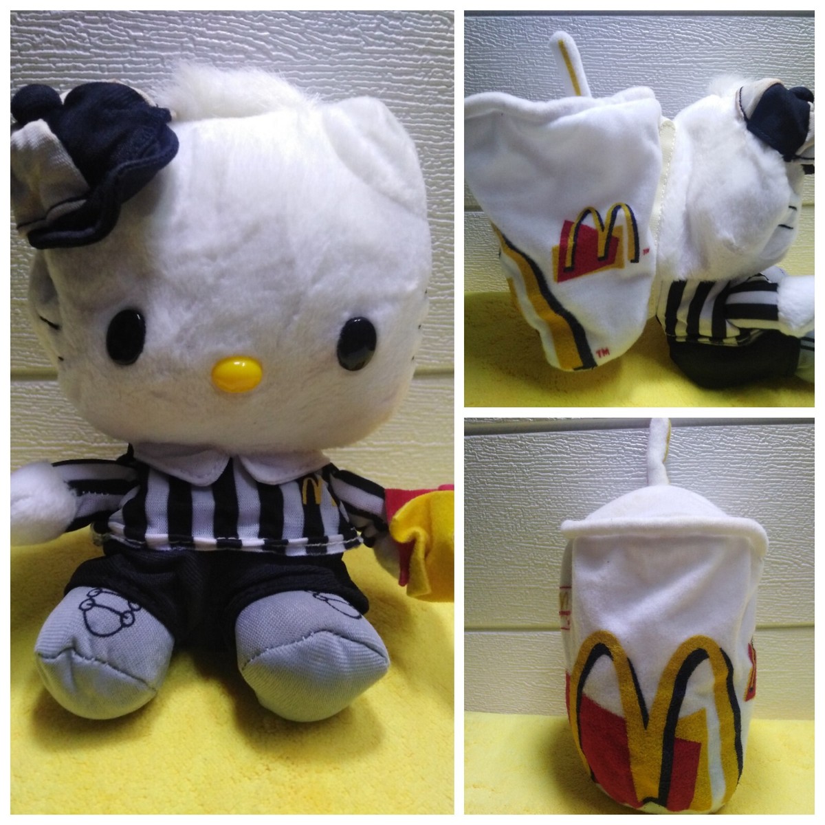 RARE Dear Daniel Hello Kitty Reversible McDonald's FIFA 2002 Set