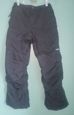 BOYS GIRLS LANDS END BLACK BOARDWEAR SNOW SKI SNOWBOARD SNOW PANTS SIZE 10