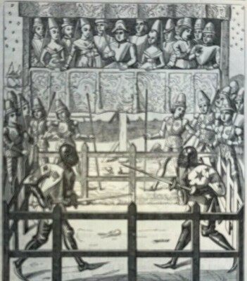 1875 Jousting Sword Fighting Tournament of the Middle Ages 
