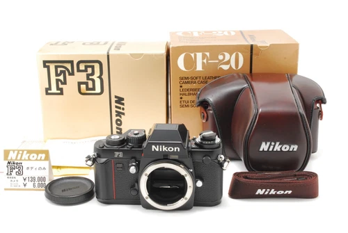 [Unused in Box] Nikon F3 Eye Level SLR 35mm Film Camera Body w/CF-20 Case JAPAN