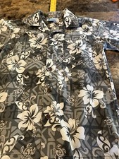 rjc hawaiian shirt kids Medium Floral Cotton Vintage Casual Vacation Daily