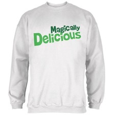 St. Patrick's Day Magically Delicious White Adult Sweatshirt