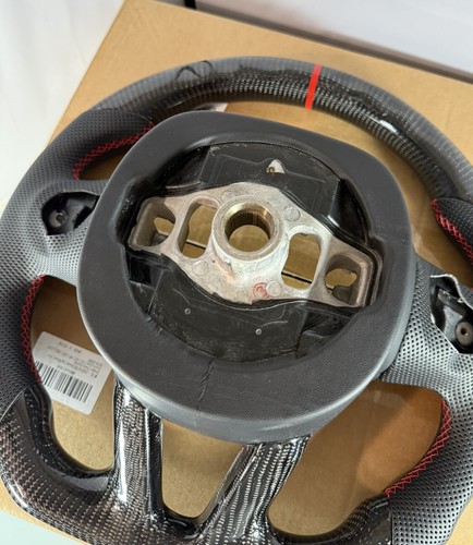 Carbon Fiber Steering Wheel For 2015-20 Dodge Challenger Charger RT SRT Hellcat - Picture 13 of 16