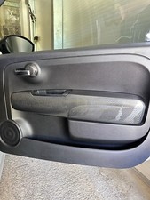 Coppia Cover Interno Sportelli in Carbonio Vero 500 Abarth 595 695 Fiat 500