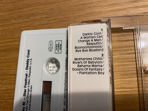 BONEY M "STAR FESTIVAL" 1986 ARIOLA EXPRESS WEST GERMAN PRESS MUSIC CASSETTE OOP - Picture 9 of 24