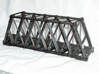 86' HOWE TRUSS THROUGH BRIDGE HO Model Railroad Structure