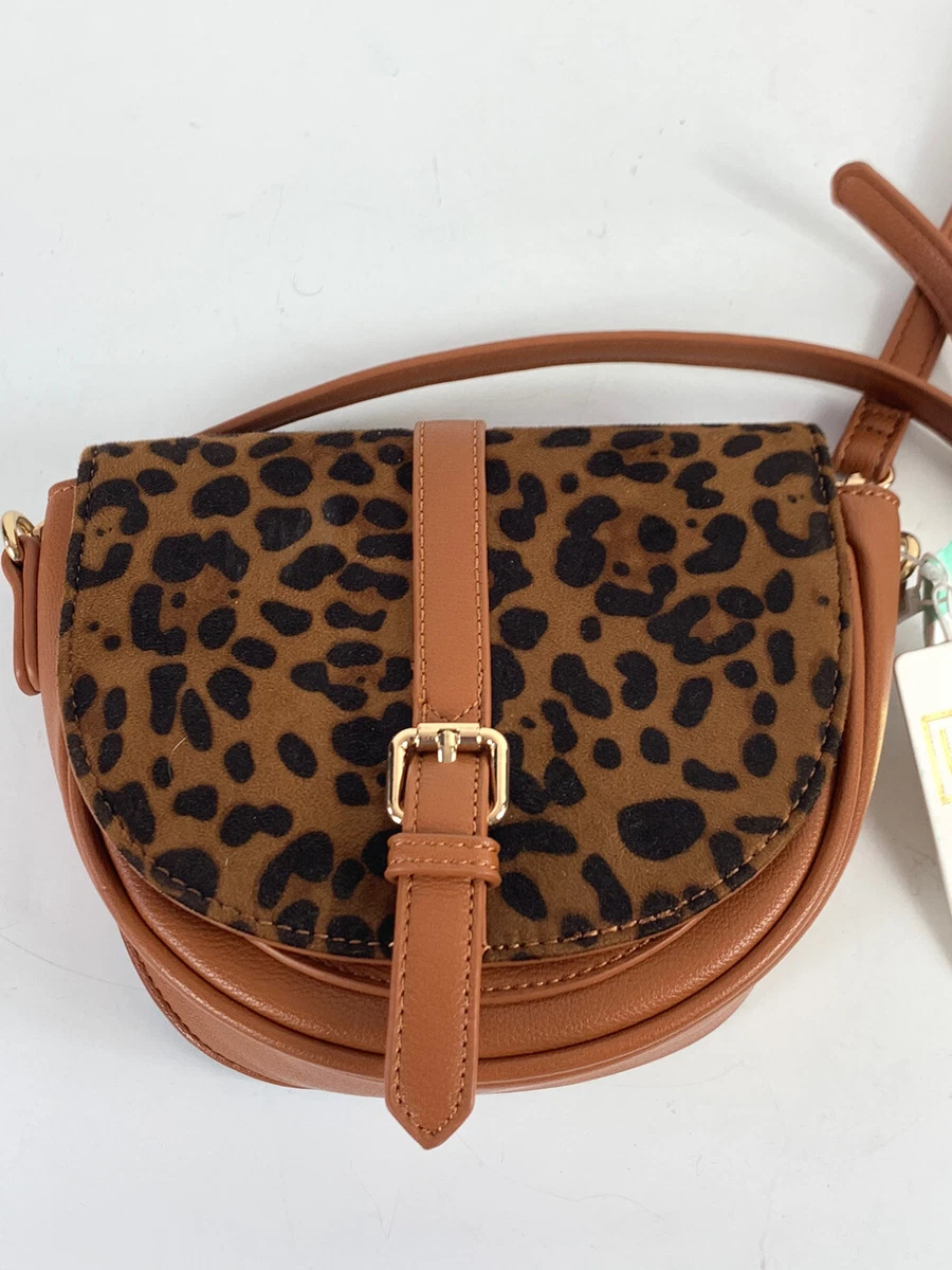 Urban Expressions Amaryllis Saddle Bag Faux Vegan Leather animal