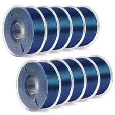 ELEGOO 10KG FDM 3D Printer PLA Filament 1.75mm Bundles 10 Rolls 1KG Mix Lot