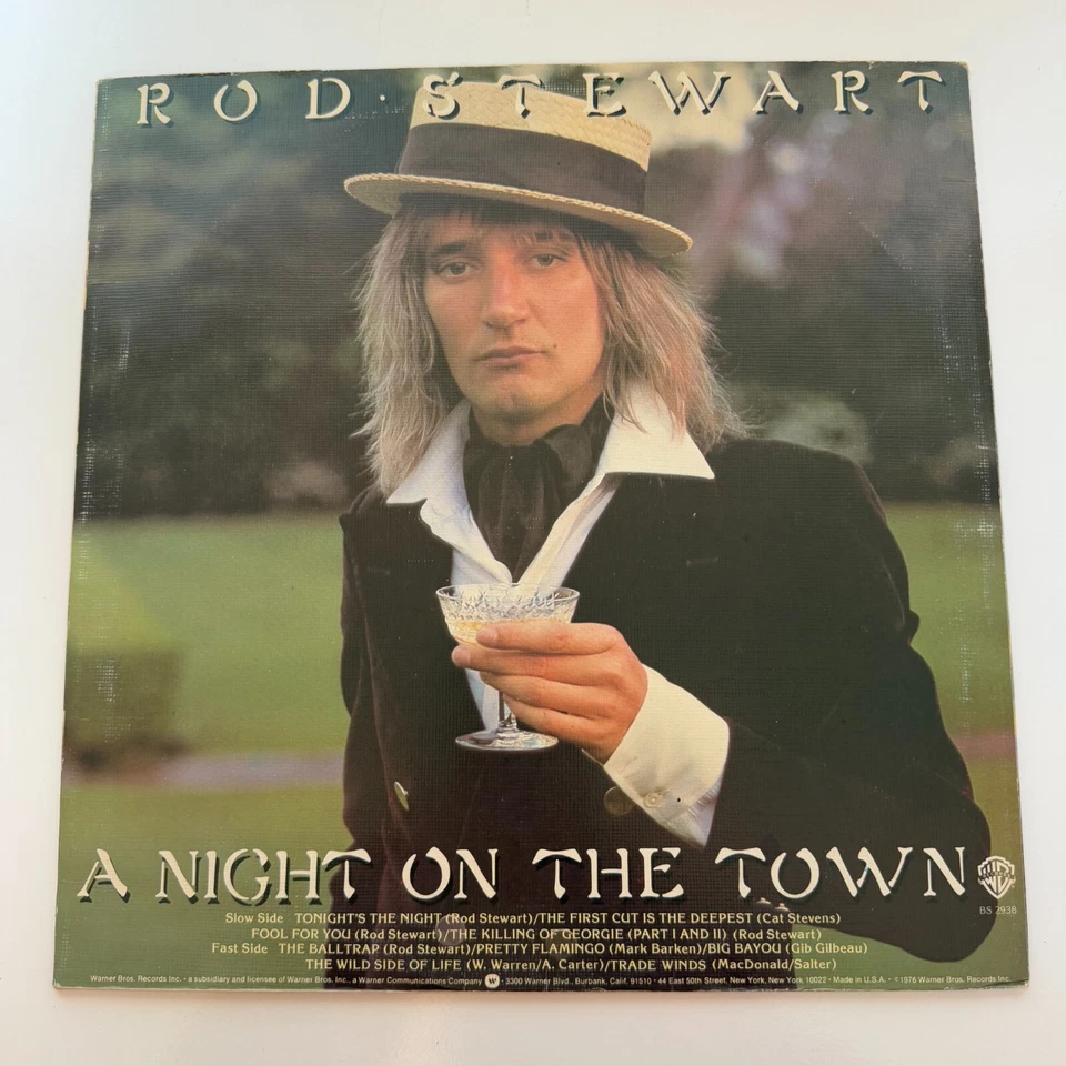 Rod Stewart - A Night On The Town (1976, Vinyl Record) RARE - Image 2 of 4