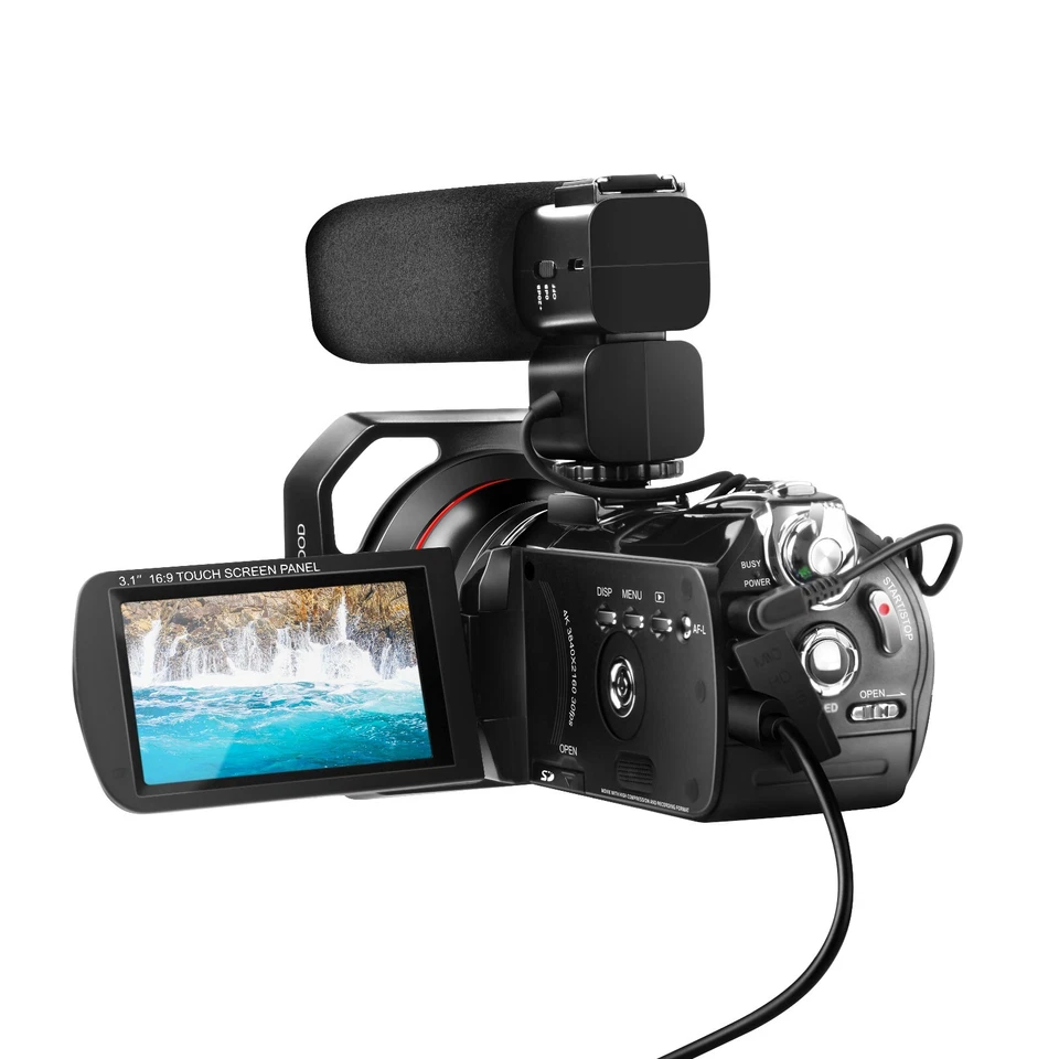 ORDRO AC5 Plus UHD Camcorder with 12x Optical Zoom 3.1"IPS Sony Sensor Wifi 4K - Image 2 of 4