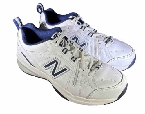 New Balance Mens 608 V5 MX608WN5 White Casual Shoes Sneakers Size 8.5 4E EUC - Picture 2 of 12