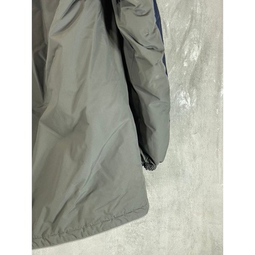 LANDS' END Boy's Gray/Navy Water Resistant Zip-Up Jacket SZ XL 18-20 - Picture 7 of 9
