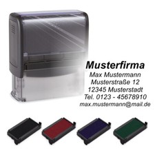 Stempel Selbstfärber Firmenstempel TRODAT IMPRINT bis 1-6 Zeilen mit Wunschtext