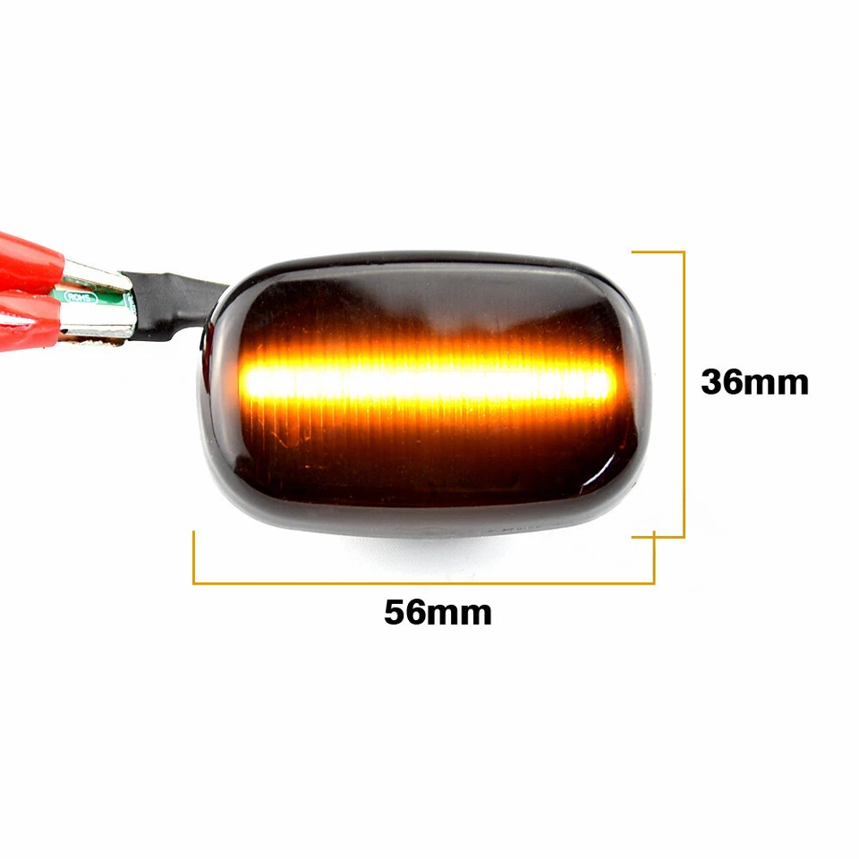 For Toyota For Hilux 1997-2016 Pair LED Dynamic Side Marker Light Indicator RD - image 2 of 4