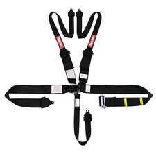 RaceQuip Auto Racing Harness Set HNR Shoulders With Black Hardware SFI 16.1 5...