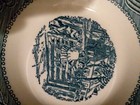 Set of 3 Currier and Ives Berry Bowls The Old Farm Gate Royal 5 5/8" Blue White — photo 4