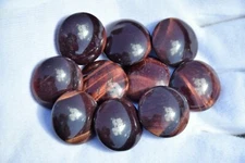 RED TIGER'S EYE go stones - Go game, Baduk, Weiqi, Igo, Slate and Shell