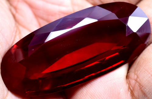 Natural 145.70 Ct Huge Blood Red Ruby Mozambique GGL Certified Loose Gemstone - Picture 8 of 14
