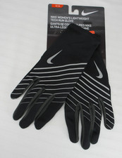 Nike Women  s Lightweight Tech Run Gloves Medium Black