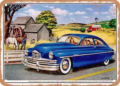METAL SIGN - 1950 Packard Eight Club Sedan Vintage Ad
