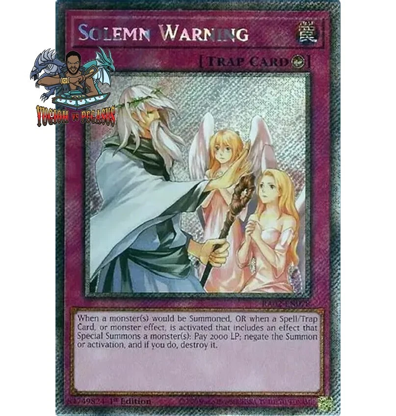 Yu-Gi-Oh! TCG Solemn Warning Individual Collectible Card Game