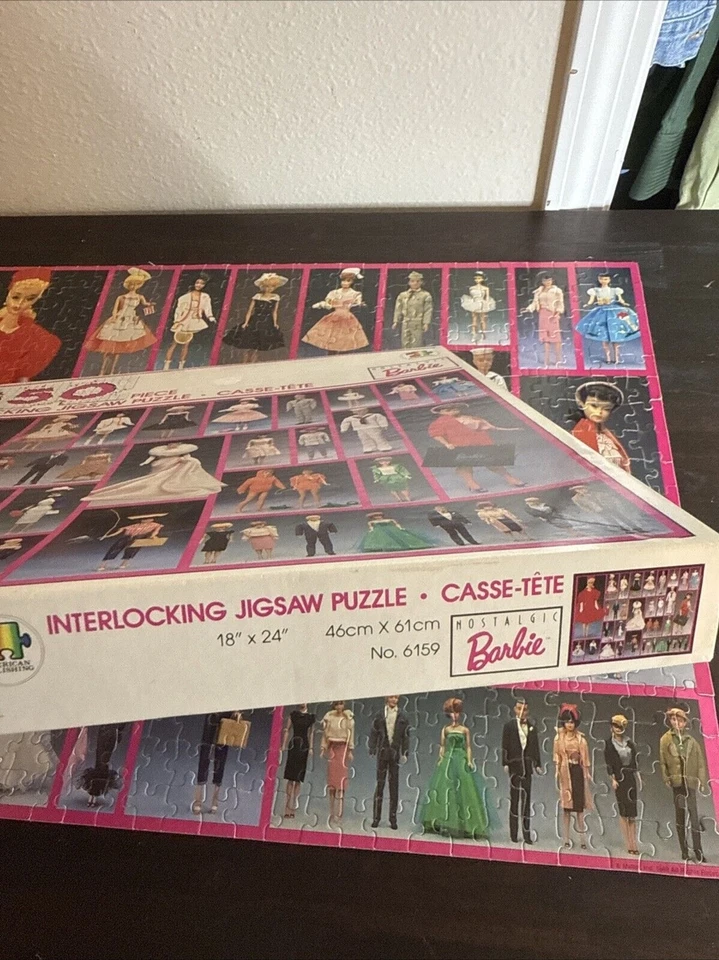 Barbie Nostalgic 1989 550 piezas rompecabezas 18”x24” - seminuevo - completo Foto 4 de 4