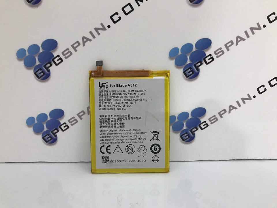 Akku Qualität für ZTE Blade A512 2540MHA Vollständig Spanien - Bild 1 von 1