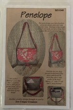 Sew Unique Creations PENELOPE SEU346 Tote Bag/Purse Quilted Pattern