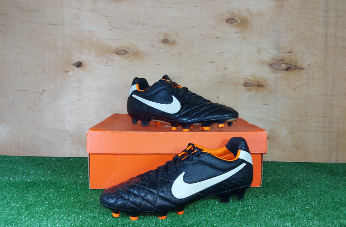 Nike Tiempo Legend IV FG 454316-018 Black boots Cleats mens