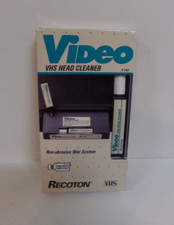 Recoton Video VHS Head Cleaner Kit. No Liquid Cleaner 1993 Recyclable