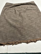 Matilda Jane brown ruffle edge skirt size Medium