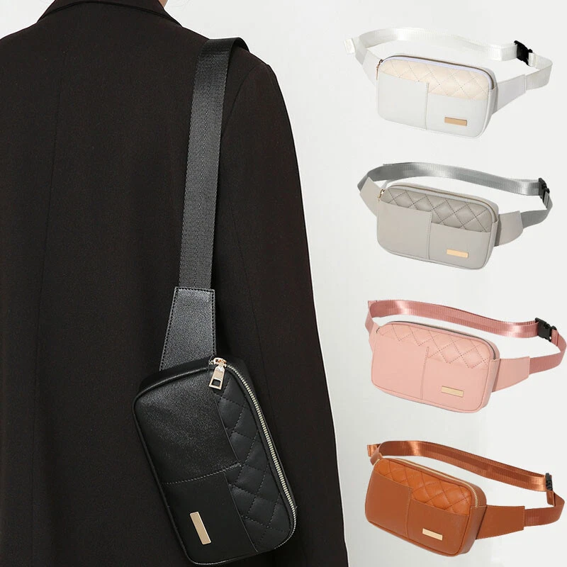 Unisex Waist Bum Bag Large Fanny Pack Travel Money Belt Pouch Wallet Bag UK - Image 2 of 4