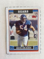 2006 Topps Mini Boxtop Brian Urlacher Chicago Bears