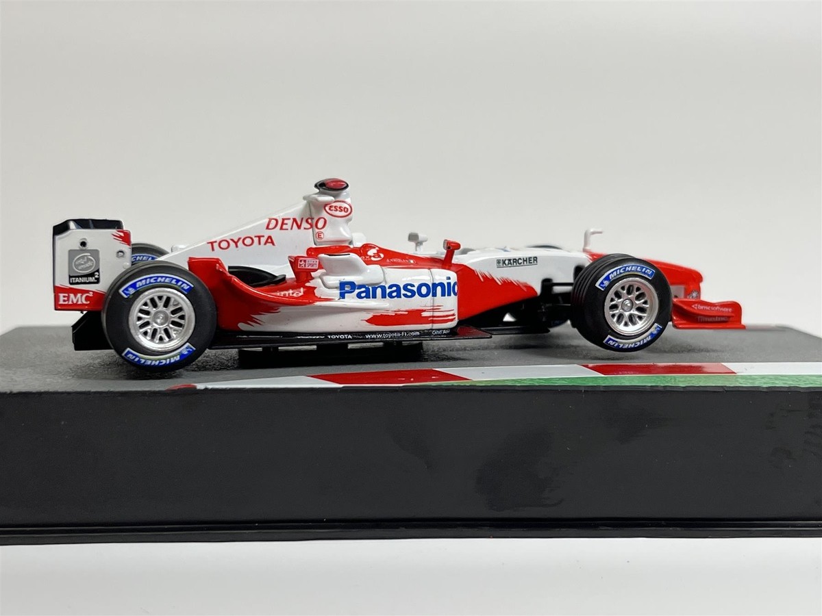 値下げ！TOYOTA TF104B 2004 Jarno Trulli ミニカー PANINI F1 CAR COLLECTION 'TOYOTA TF104B' #16 JARNO TRULLI